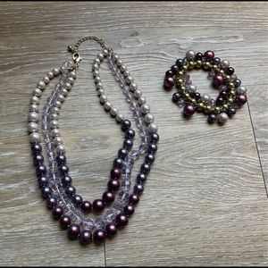 Charming Charlie Necklace and Bracelet Set